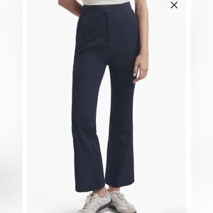 NWT Favorite Daughter Phoebe Crop Flare Pants Navy Blue Size 10